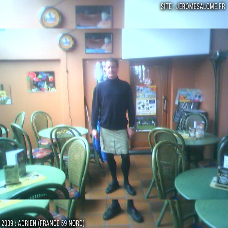 Adrien, un homme en jupe du Nord-Pas-de-Calais en France