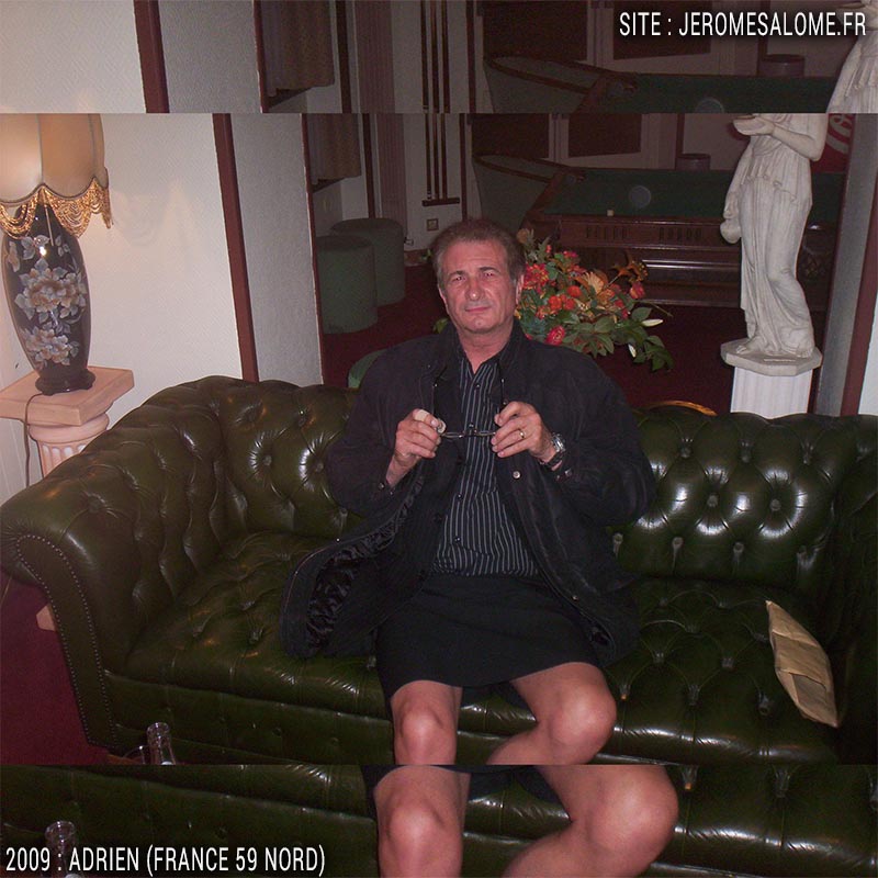 Adrien, un homme en jupe du Nord-Pas-de-Calais en France