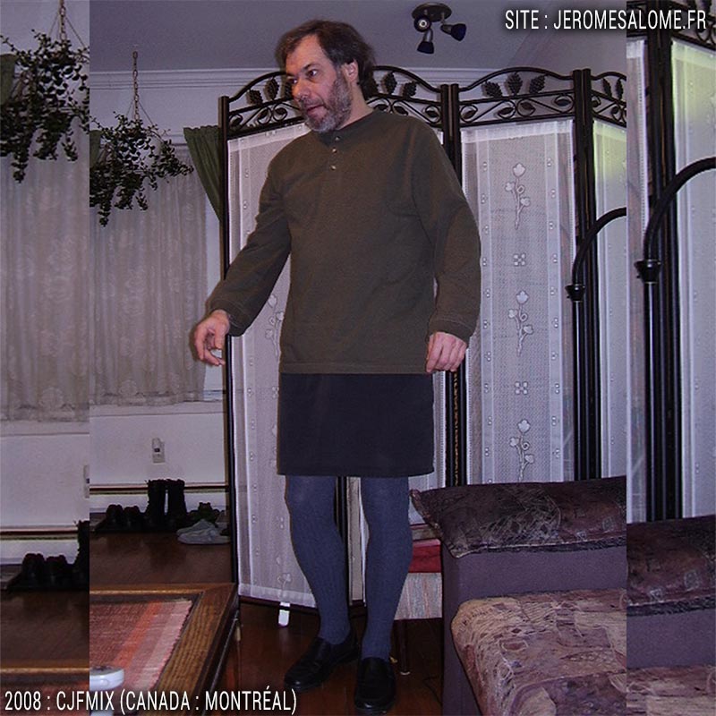 CJFMix, un homme en jupe du Canada