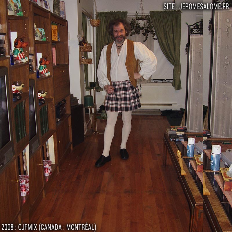 CJFMix, un homme en jupe du Canada