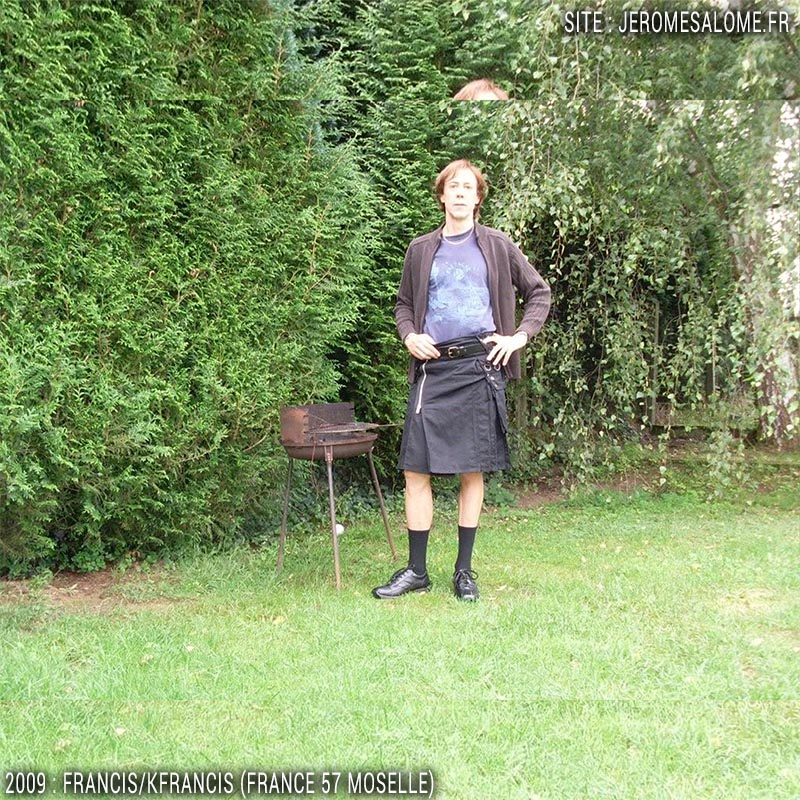 Francis, un homme en jupe de Lorraine en France