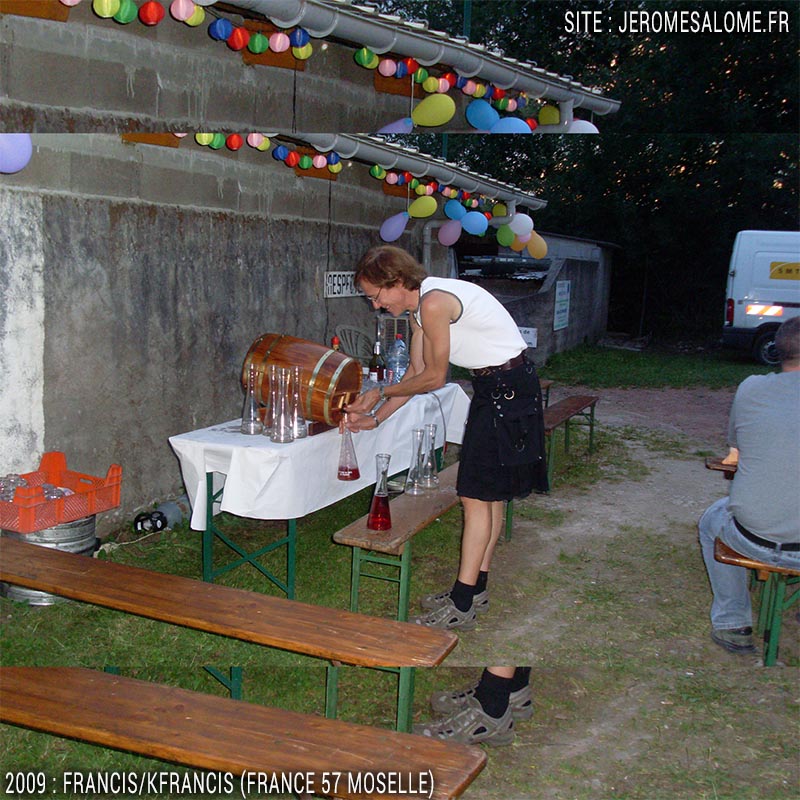 Francis, un homme en jupe de Lorraine en France
