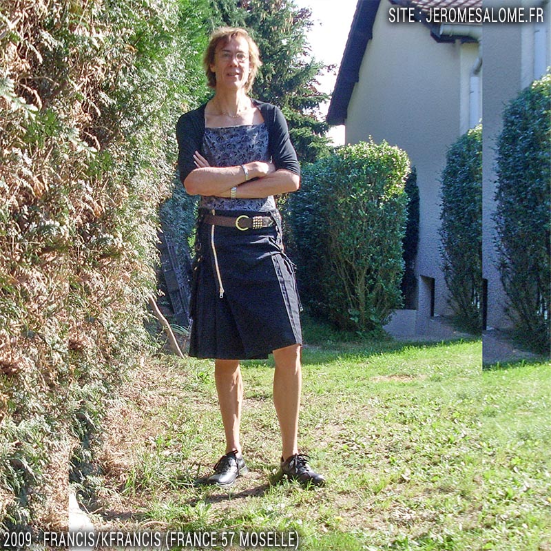 Francis, un homme en jupe de Lorraine en France