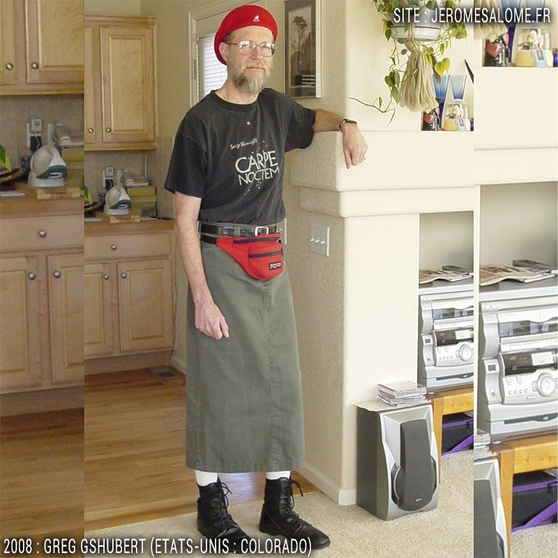 Greg, un homme en jupe du Colorado aux Etats-Unis