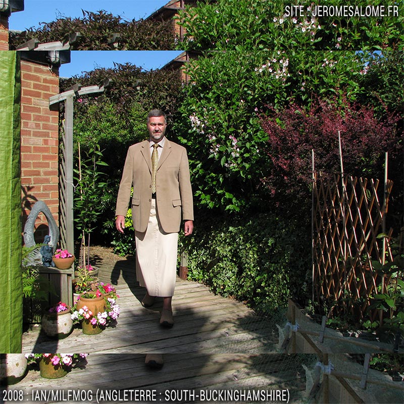 Ian, un homme en jupe du Royaume Uni