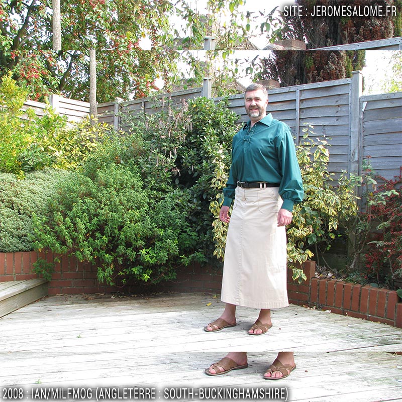 Ian, un homme en jupe du Royaume Uni