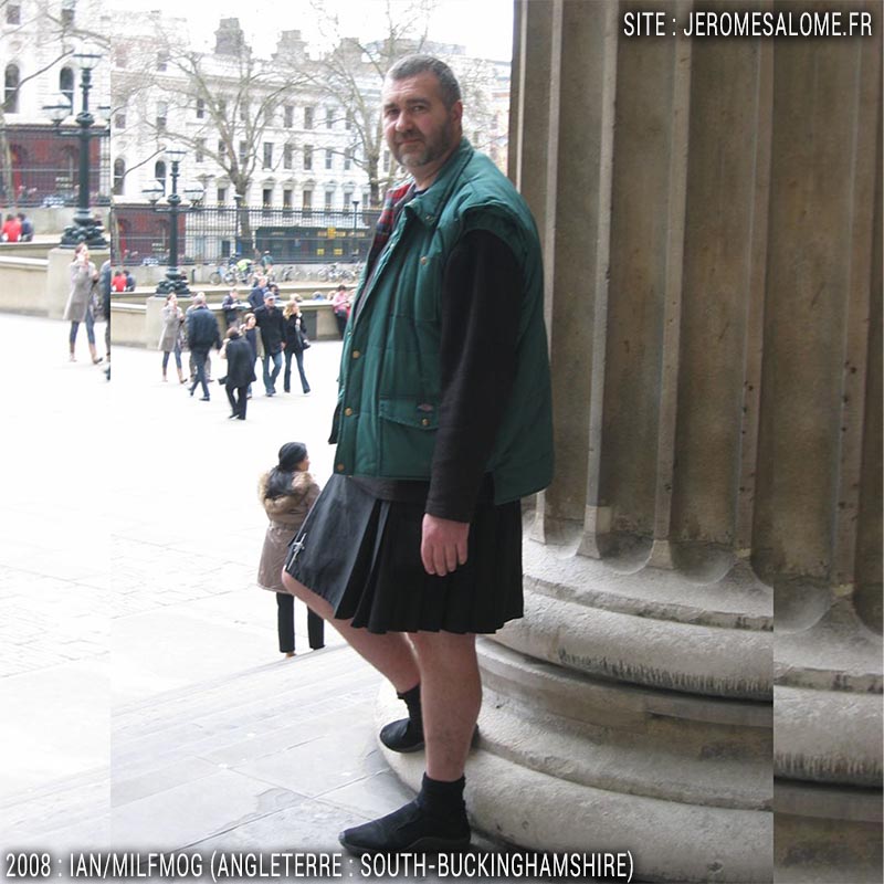 Ian, un homme en jupe du Royaume Uni