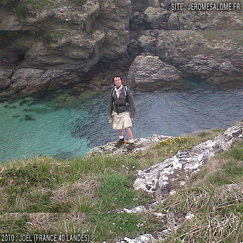 Joël, un homme en jupe des Landes en France