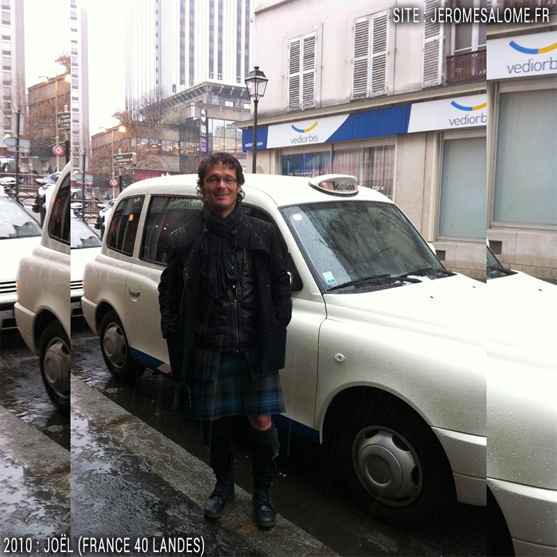 Joël, un homme en jupe des Landes en France