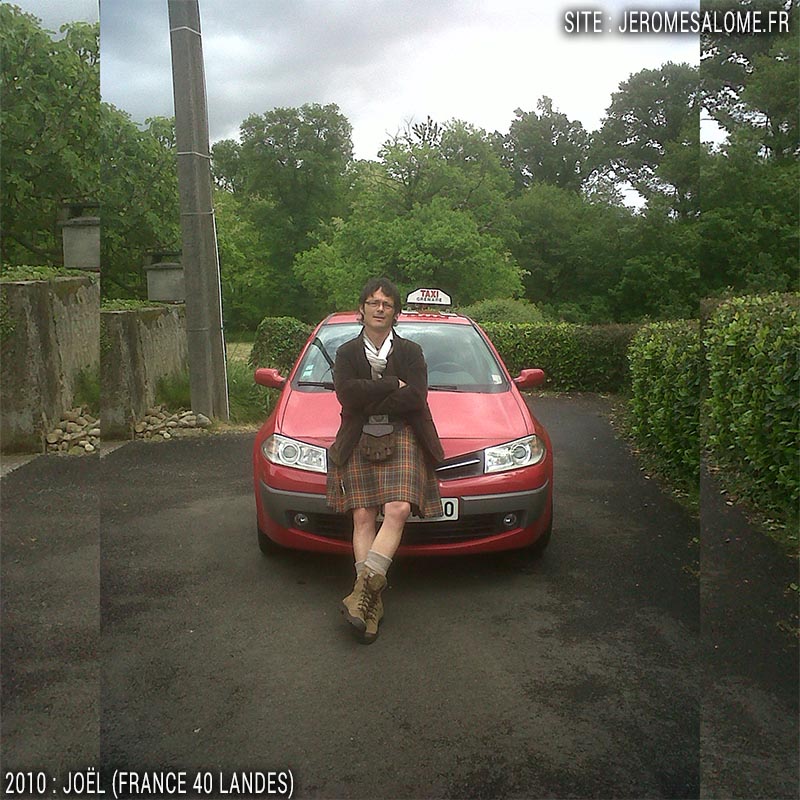 Joël, un homme en jupe des Landes en France