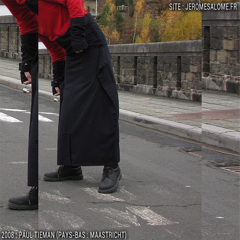 Paul Tieman, un homme en jupe de Maastricht aux Pays-Bas