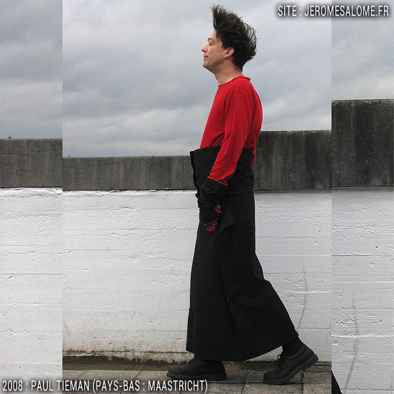 Paul Tieman, un homme en jupe de Maastricht aux Pays-Bas