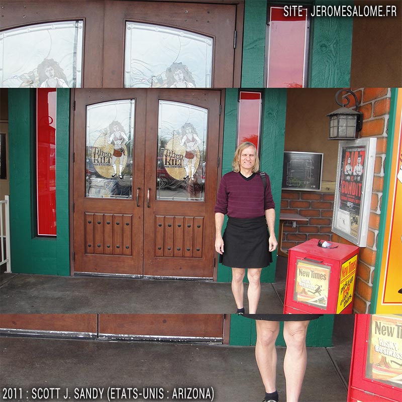 Scott, un homme en jupe de l'Arizona aux Etats-Unis