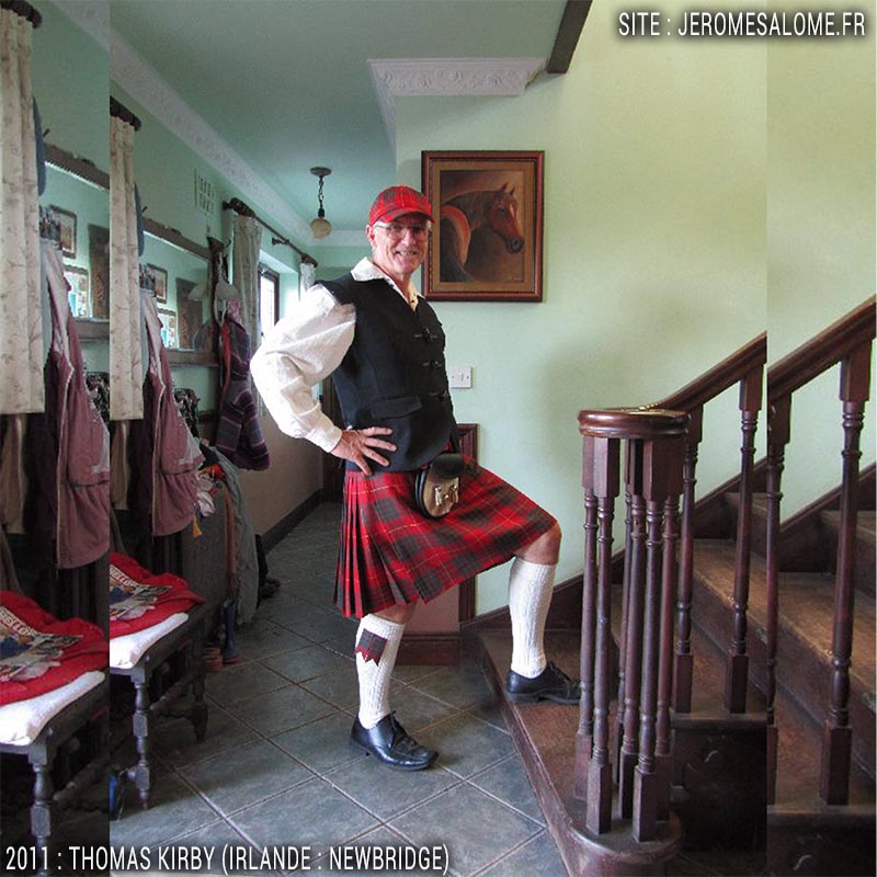 Thomas, un homme en jupe de Newbridge en Irlande