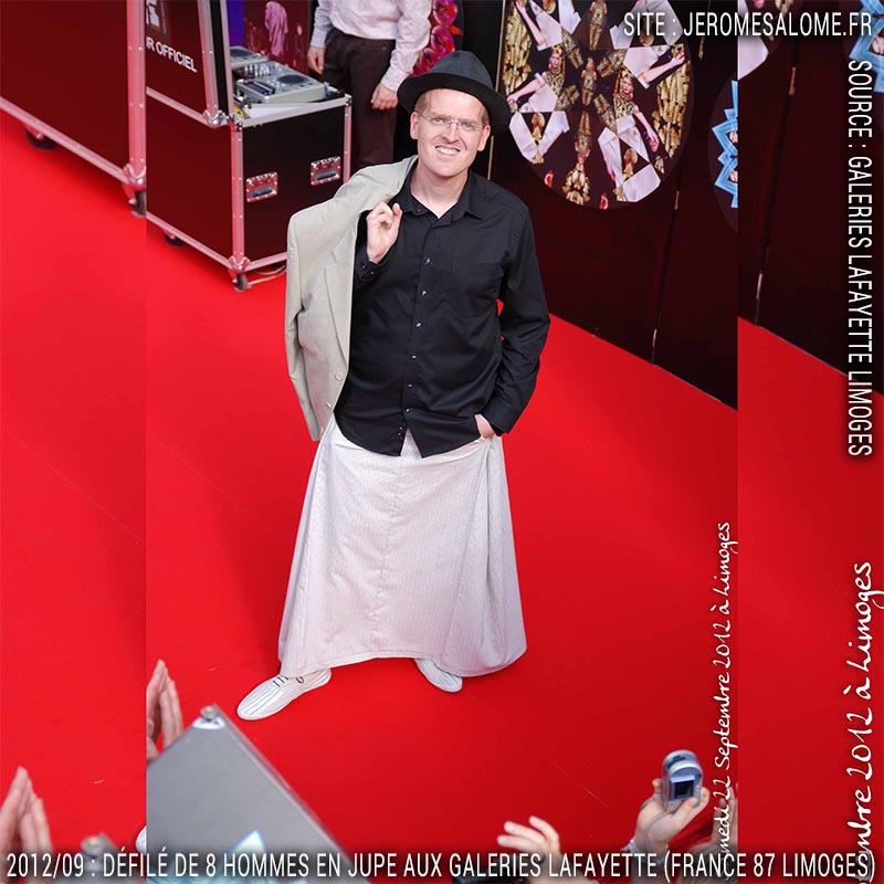 Jérôme Salomé Homme en jupe