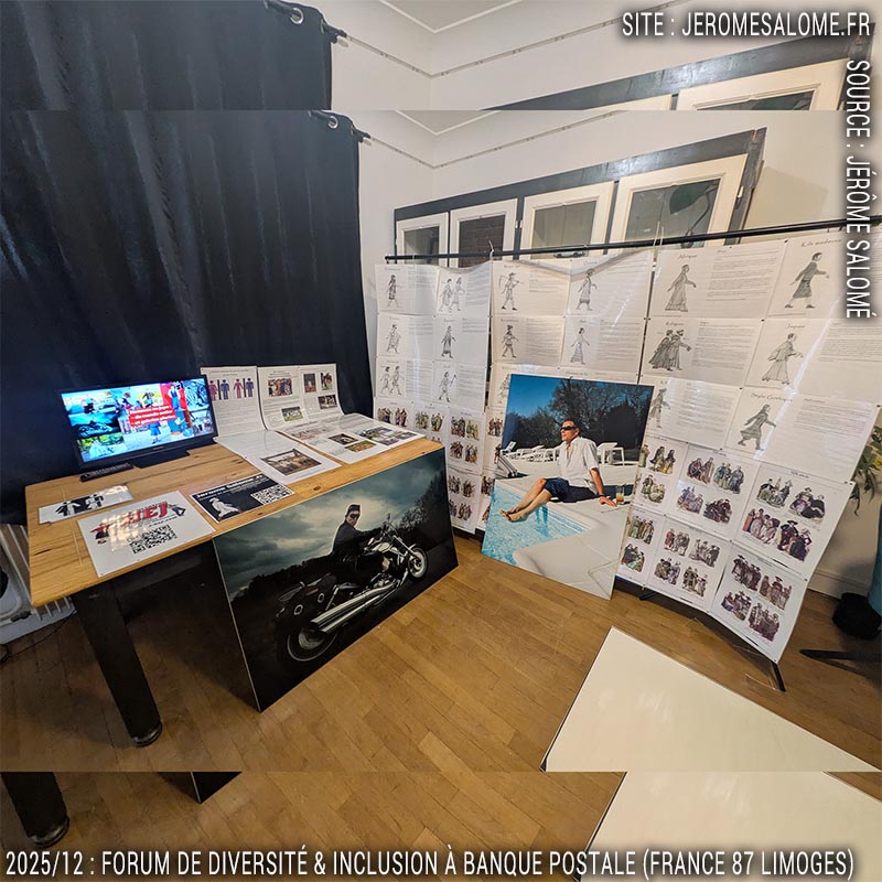 exposition hommes en jupe à la Banque Postale