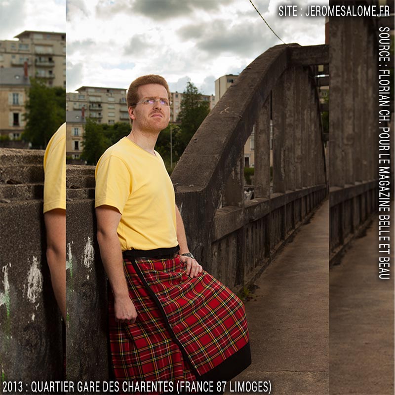 Jérôme Salomé Homme en jupe