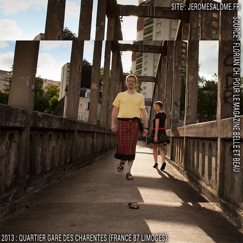 Jérôme Salomé Homme en jupe