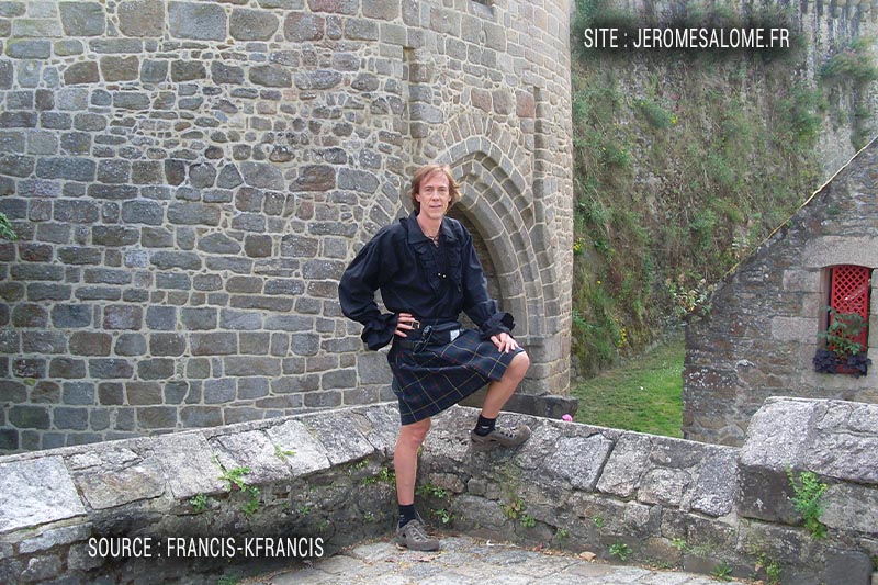 Francis, un homme en jupe de Lorraine en France